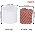Moule silicone bougie géométrique diamant pour savon résine – Couleur Mold 4