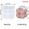 Moule silicone bougie géométrique diamant pour savon résine – Couleur Mold 5