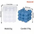 Moule silicone bougie géométrique diamant pour savon résine – Couleur Mold 6