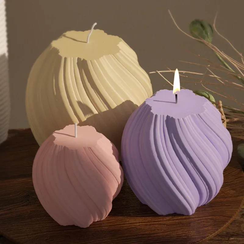 Moule silicone bougie géométrique S à L pour résine