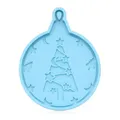 Moule silicone boule pour pendentif résine et chocolat – Couleur Bleu (F)