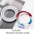 Moule silicone bracelet résine époxy pour bijoux – Couleur cylindre 58mm
