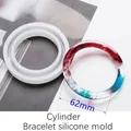 Moule silicone bracelet résine époxy pour bijoux – Couleur cylindre 62mm