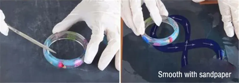 Moule silicone bracelet résine époxy pour bijoux