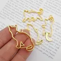 Moule silicone cadre métallique chat pour bijoux résine – 2
