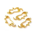 Moule silicone cadre métallique chat pour bijoux résine – Couleur Cat 02