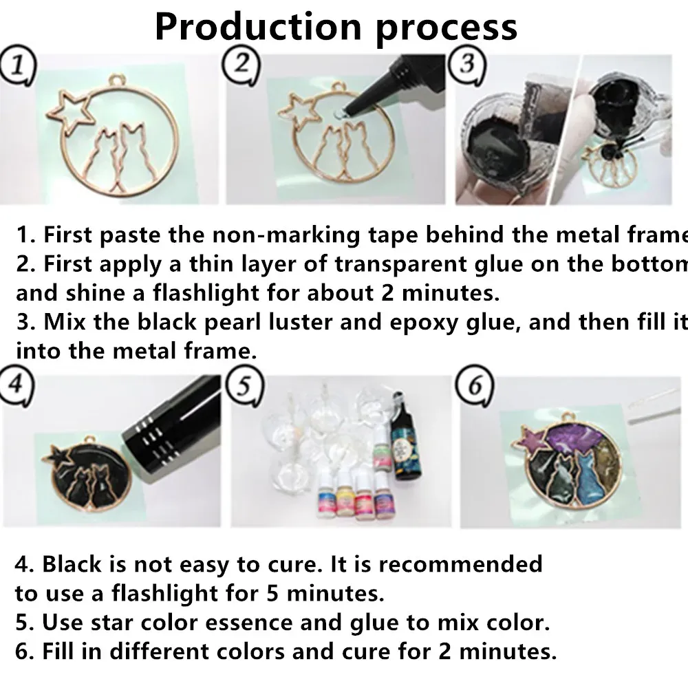 Moule silicone cadre métallique chat pour bijoux résine