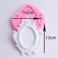Moule silicone cadre miroir ovale – Couleur D Silicone Mold