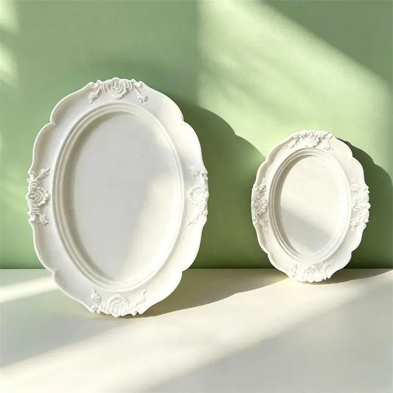 Moule silicone cadre miroir ovale