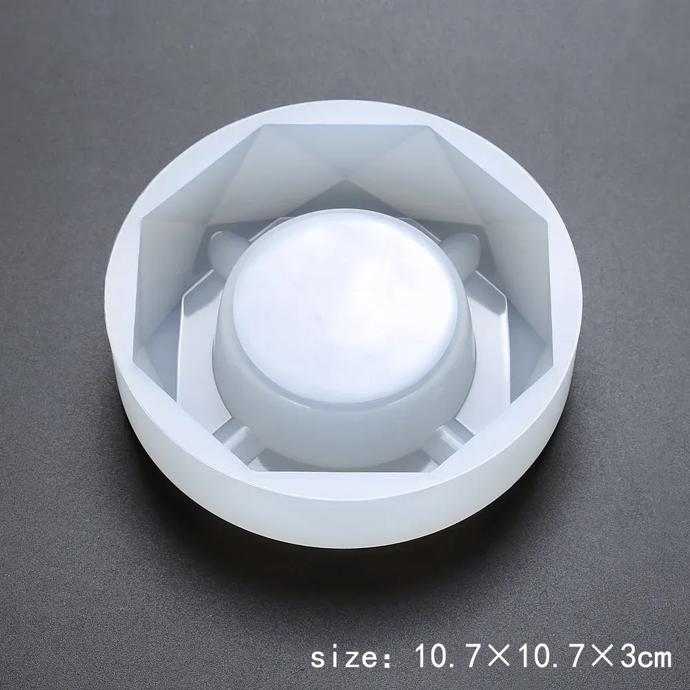 Moule silicone cendrier carré, cristal UV, ciment, artisanat