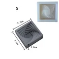Moule silicone cendrier ciment, béton, bureau, géométrique – Couleur jaune clair