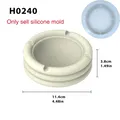 Moule silicone cendrier circulaire, hôtel, maison, entreprise – Couleur Gris clair