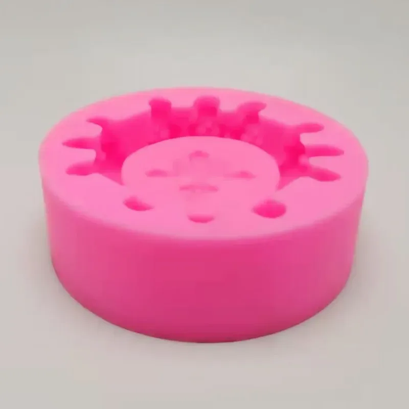 Moule silicone cendrier crâne croisé, béton, résine, décoration