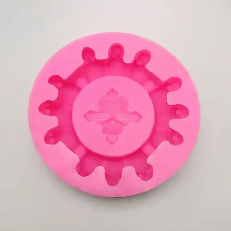 Moule silicone cendrier crâne croisé, béton, résine, décoration
