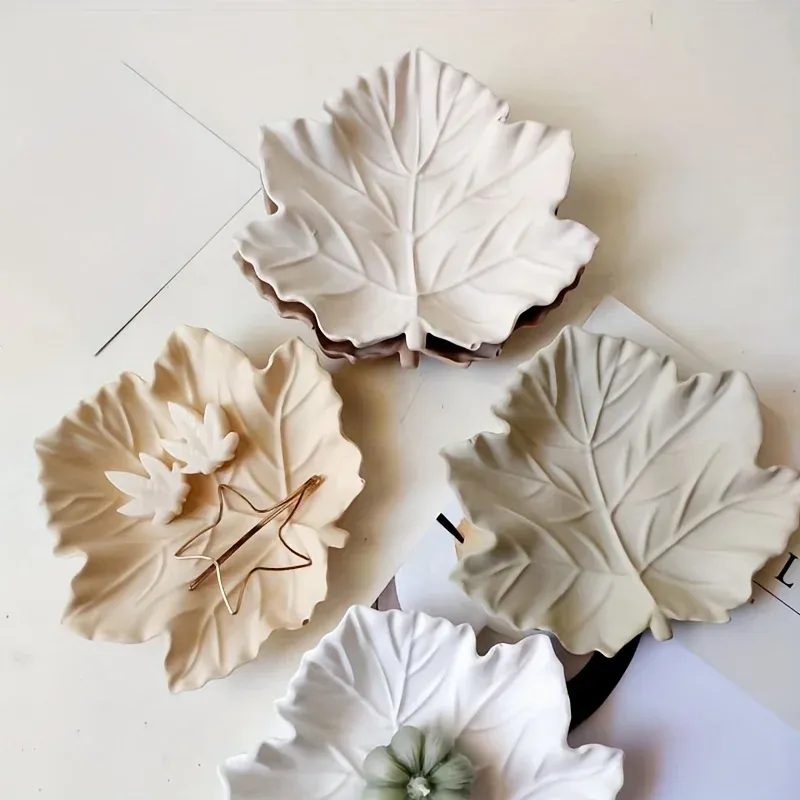 Moule silicone cendrier feuille 3D