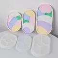 Moule silicone cendrier ovale, plateau, béton, résine époxy – 1