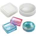 Moule silicone cendrier rond carré, aromathérapie, béton – 3