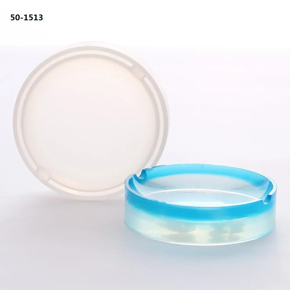 Moule silicone cendrier rond carré, aromathérapie, béton