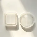 Moule silicone cendrier rond carré, plâtre, ciment, résine – 4