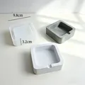 Moule silicone cendrier rond carré, plâtre, ciment, résine – Couleur B Silicone Mold