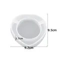 Moule silicone cendrier rond carré, résine époxy UV, bijoux – Couleur Bleu (3)