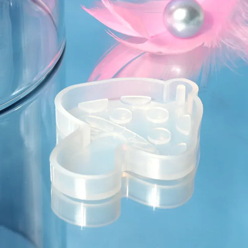 Moule silicone champignon pour porte-clés et bijoux