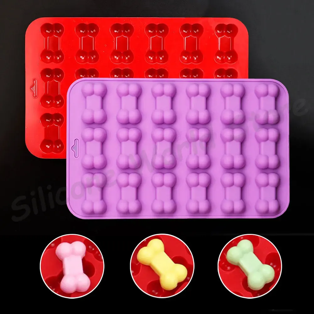 Moule silicone chien pour chocolat et gâteau