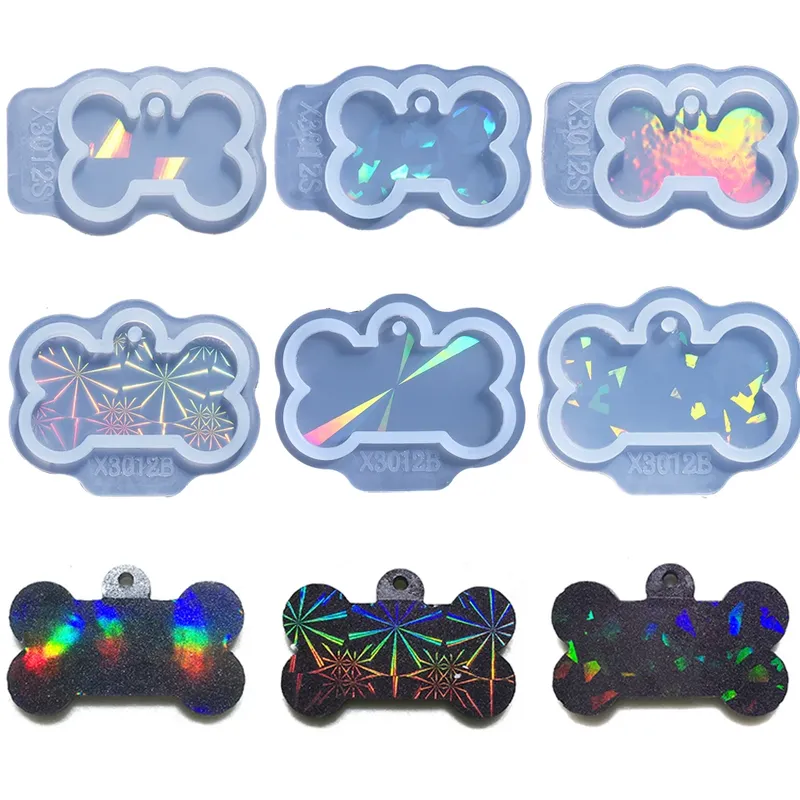 Moule silicone chien pour porte-clés et bijoux