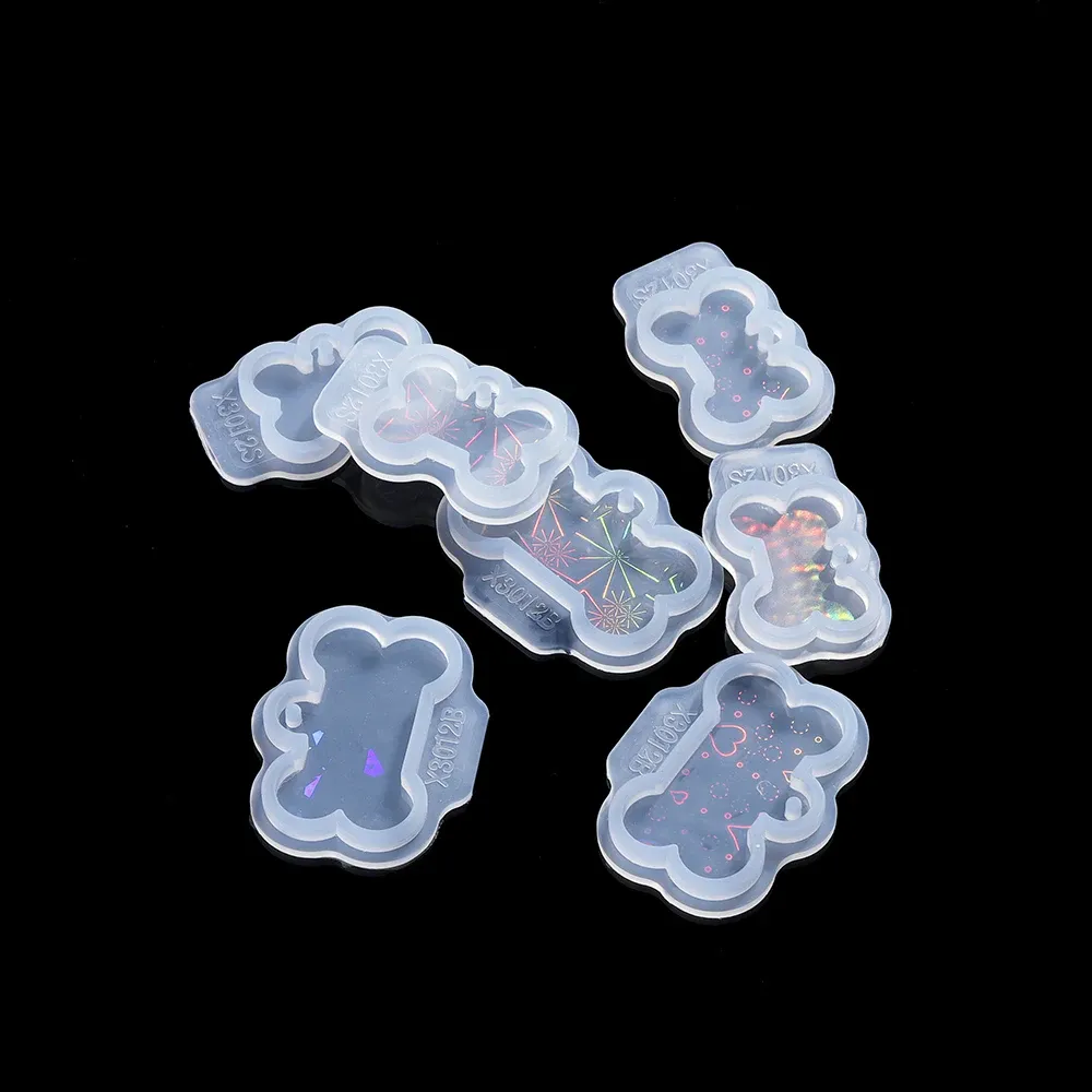 Moule silicone chien pour porte-clés et bijoux