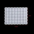 Moule silicone cœur carré lettre et numéro – Couleur noir (2)