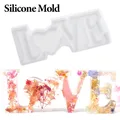 Moule silicone cœur et lettres pour résine 208 à 258 mm – 3