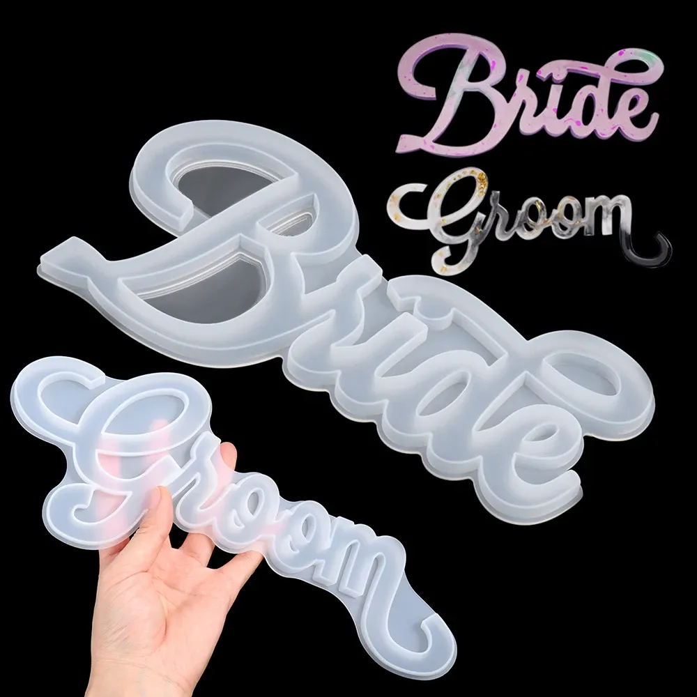 Moule silicone cœur et lettres pour résine 208 à 258 mm