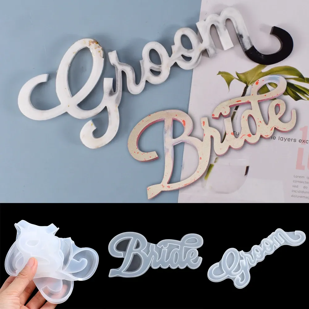 Moule silicone cœur et lettres pour résine 208 à 258 mm