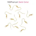 Moule silicone cœur feuilles lune pour bijoux – Couleur 100Pcs Gold