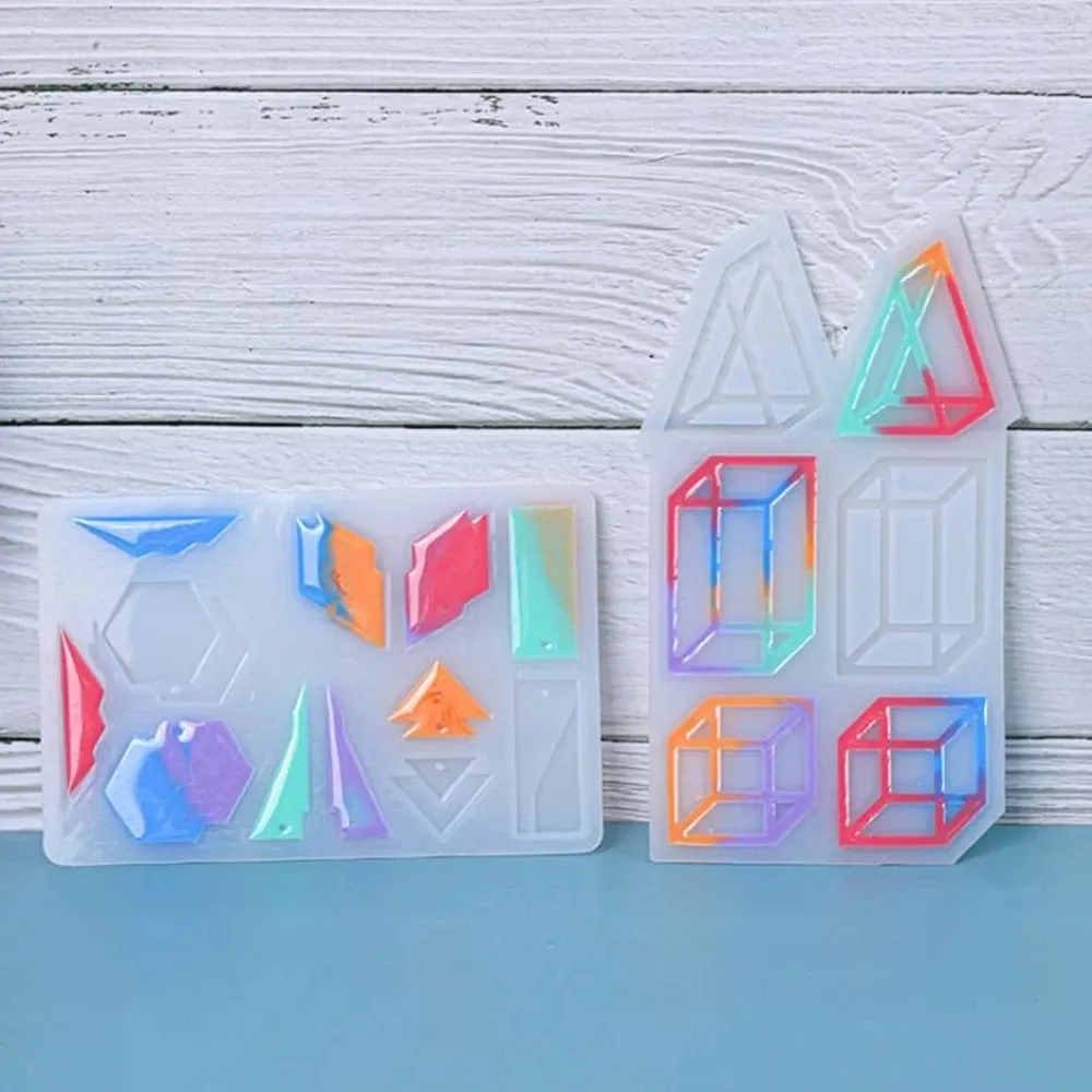 Moule silicone cœur feuilles lune pour bijoux