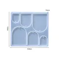 Moule silicone cœur feuilles lune pour bijoux – Couleur Geometry 02