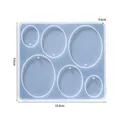 Moule silicone cœur feuilles lune pour bijoux – Couleur Geometry 05