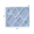 Moule silicone cœur feuilles lune pour bijoux – Couleur Geometry 06