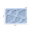 Moule silicone cœur feuilles lune pour bijoux – Couleur Geometry 07