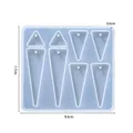 Moule silicone cœur feuilles lune pour bijoux – Couleur Geometry 08