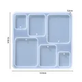 Moule silicone cœur feuilles lune pour bijoux – Couleur Geometry 11