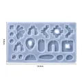 Moule silicone cœur feuilles lune pour bijoux – Couleur Geometry 13