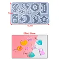 Moule silicone cœur feuilles lune pour bijoux – Couleur Style 01