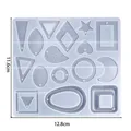Moule silicone cœur feuilles lune pour bijoux – Couleur Style 02