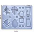 Moule silicone cœur feuilles lune pour bijoux – Couleur Style 15