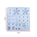 Moule silicone cœur feuilles lune pour bijoux – Couleur Style 17