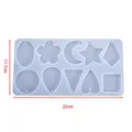 Moule silicone cœur feuilles lune pour bijoux – Couleur Style 18