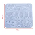 Moule silicone cœur feuilles lune pour bijoux – Couleur Style 20