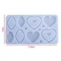 Moule silicone cœur feuilles lune pour bijoux – Couleur Style 22