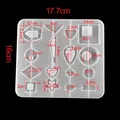 Moule silicone cœur feuilles lune pour bijoux – Couleur Style 41